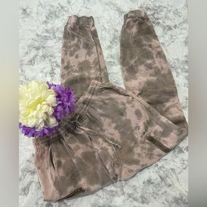 Beyond the Sea Collective Women’s  Pink Tie Dye Jogger Pants Sz S Used  38